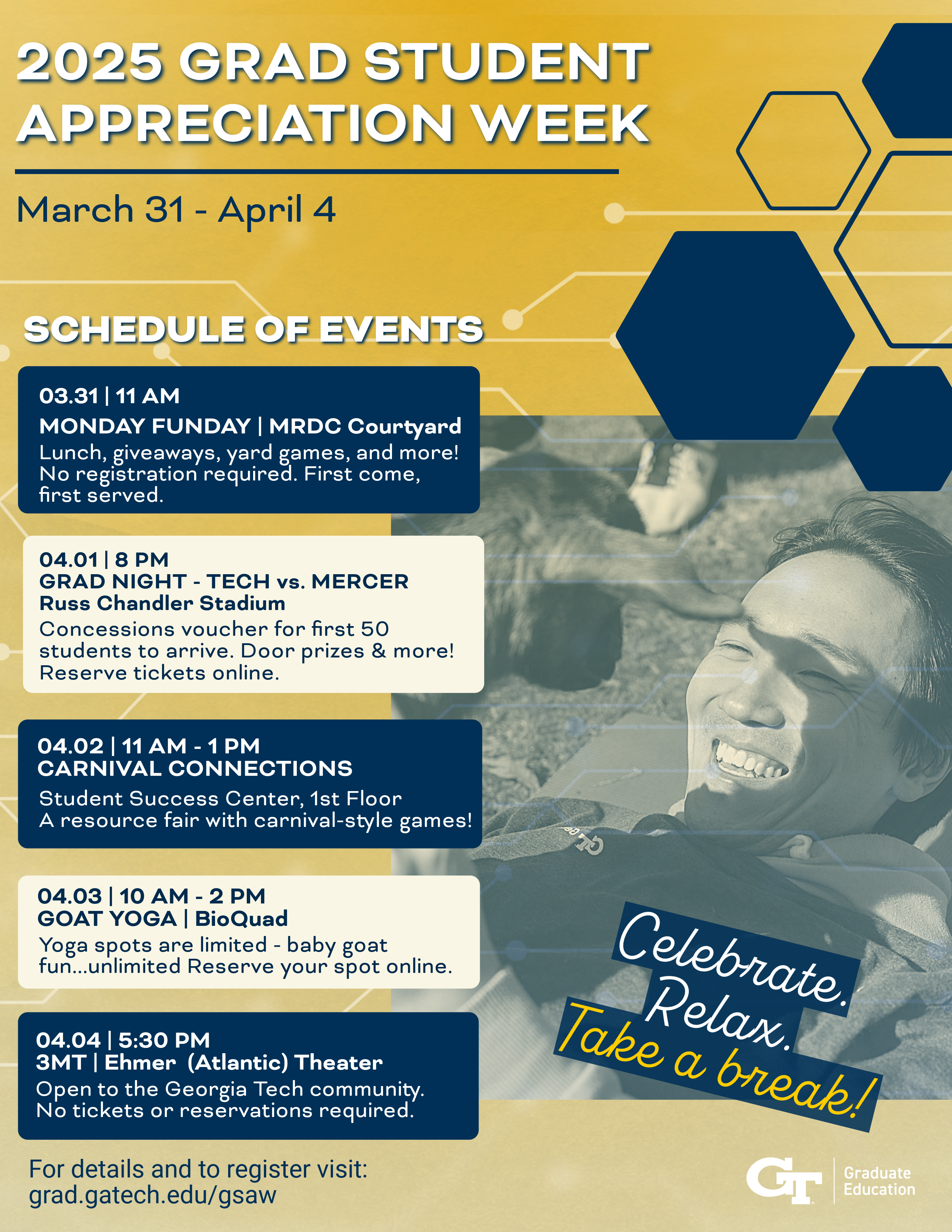 Grad Student Appreciation Week 2025: Connections Carnival | Campus Calendar